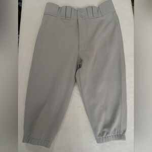 Mizuno Small Elastic Bottom Gray Baseball Pants L New